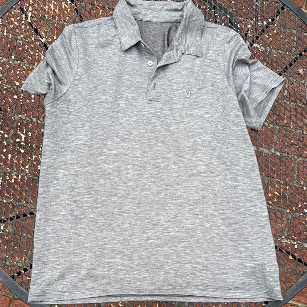 Vuori Men's Gray Polo Shirt